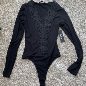 Brand new Lulus black bodysuit size small